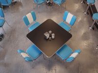 Esszimmerstuhl American Diner Stuhl 50er Jahre Retro Möbel Stuhl Bistro Essstuhl – Ansicht 5