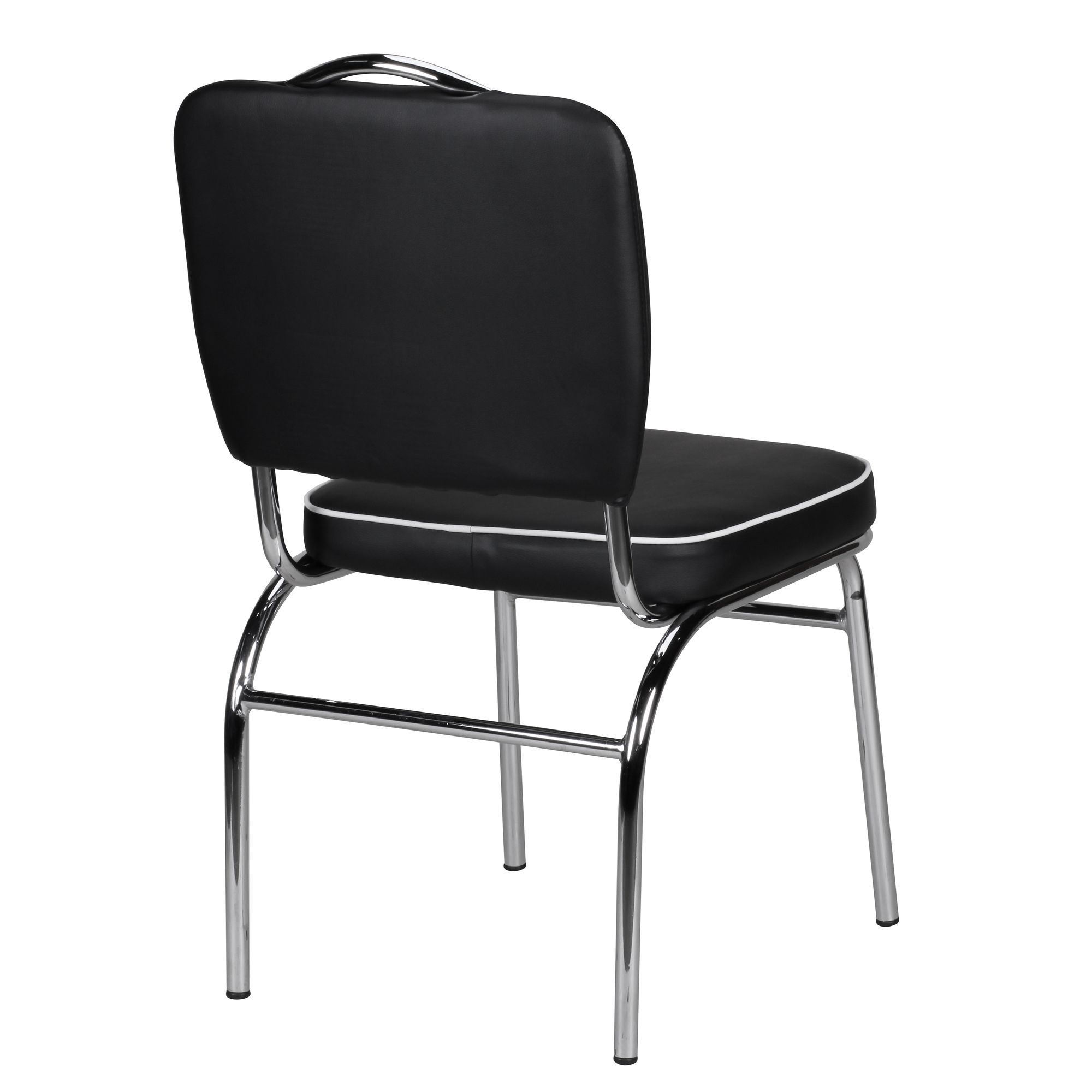 2er Set Esszimmerstuhl Kunstleder American Diner Retro Stuhl Sessel gepolstert – Ansicht 4