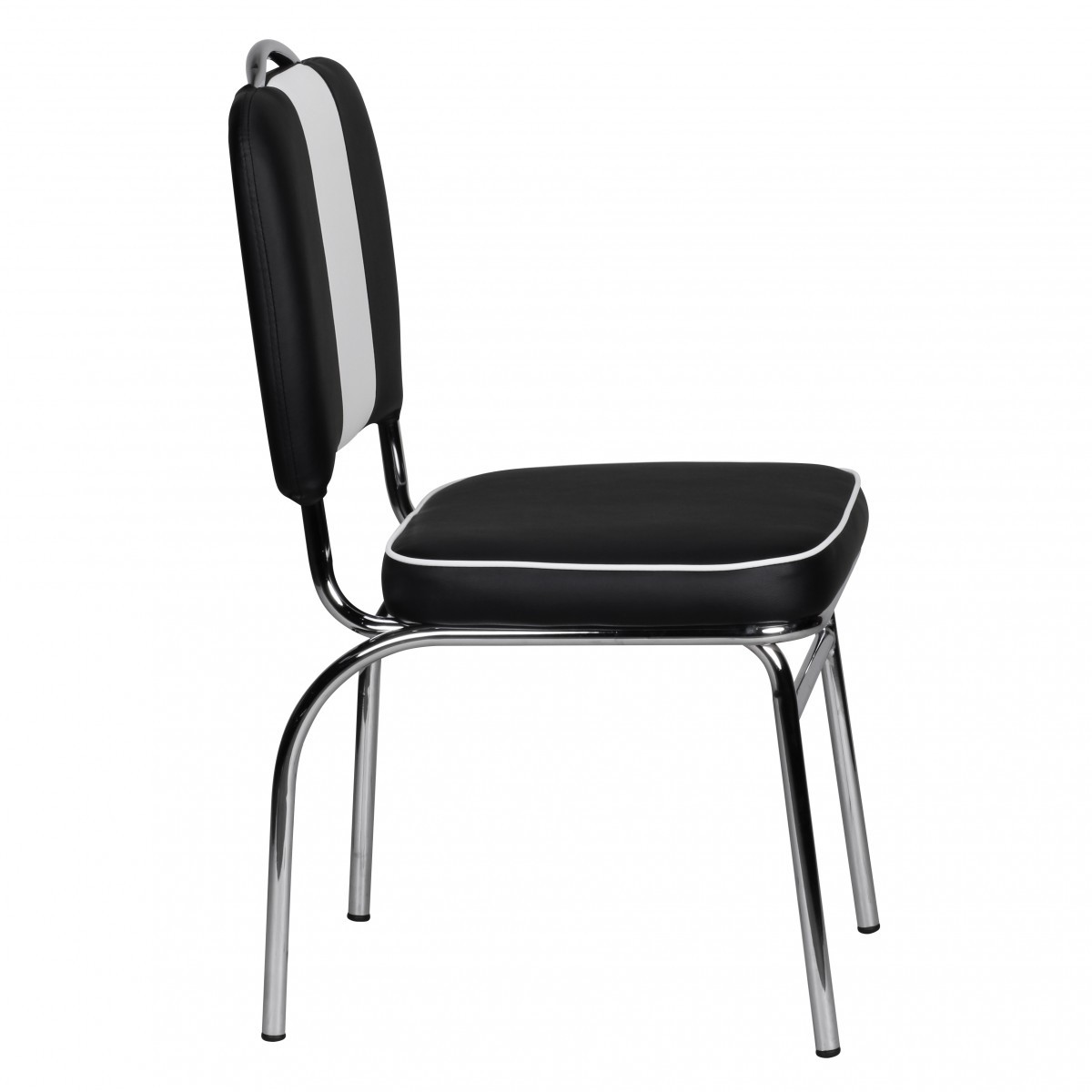 2er Set Esszimmerstuhl Kunstleder American Diner Retro Stuhl Sessel gepolstert – Ansicht 3