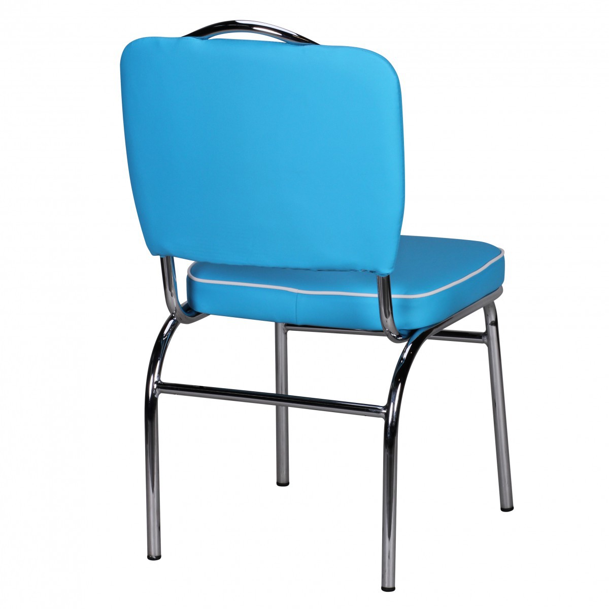 2er Set Esszimmerstuhl Kunstleder American Diner Retro Stuhl Sessel gepolstert – Ansicht 2