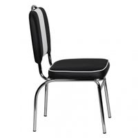 2er Set Esszimmerstuhl Kunstleder American Diner Retro Stuhl Sessel gepolstert – Ansicht 3