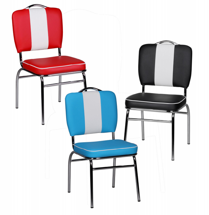 4er Set Esszimmerstühle American Diner Stühle 50er Jahre Retro Möbel Bistro