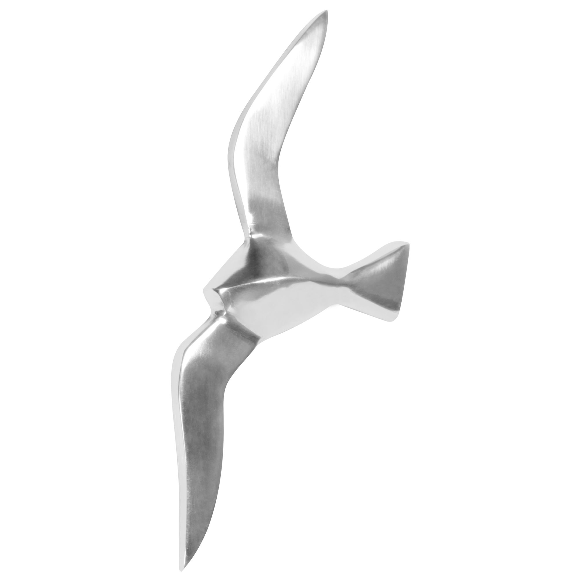 Deko Möwe Metall Alu poliert Vogel Silber Design Tier Maritim Wohnzimmer modern – Ansicht 5