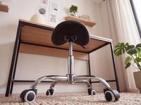 Sattelhocker Praxishocker Kosmetikhocker Drehhocker Rollhocker Arbeitshocker – Ansicht 4