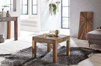 FineBuy Couchtisch KALKUTTA 60 x 47 x 60cm Beistelltisch Wohnzimmer Tisch Massiv – Ansicht 2