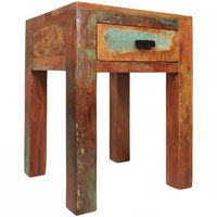 Nachttisch Massivholz Shabby Chic Schublade kleiner Beistelltisch Nachtkonsole – Ansicht 6
