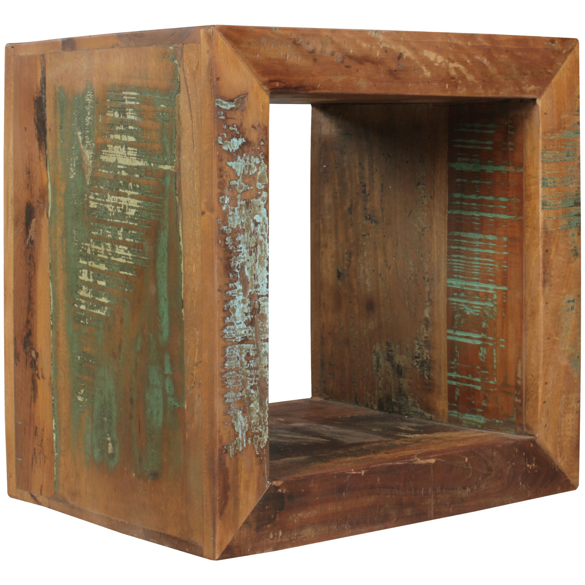FineBuy Beistelltisch KALKUTTA 45 x 45 x 35 cm Wohnzimmertisch Cube Regal Tisch – Ansicht 8