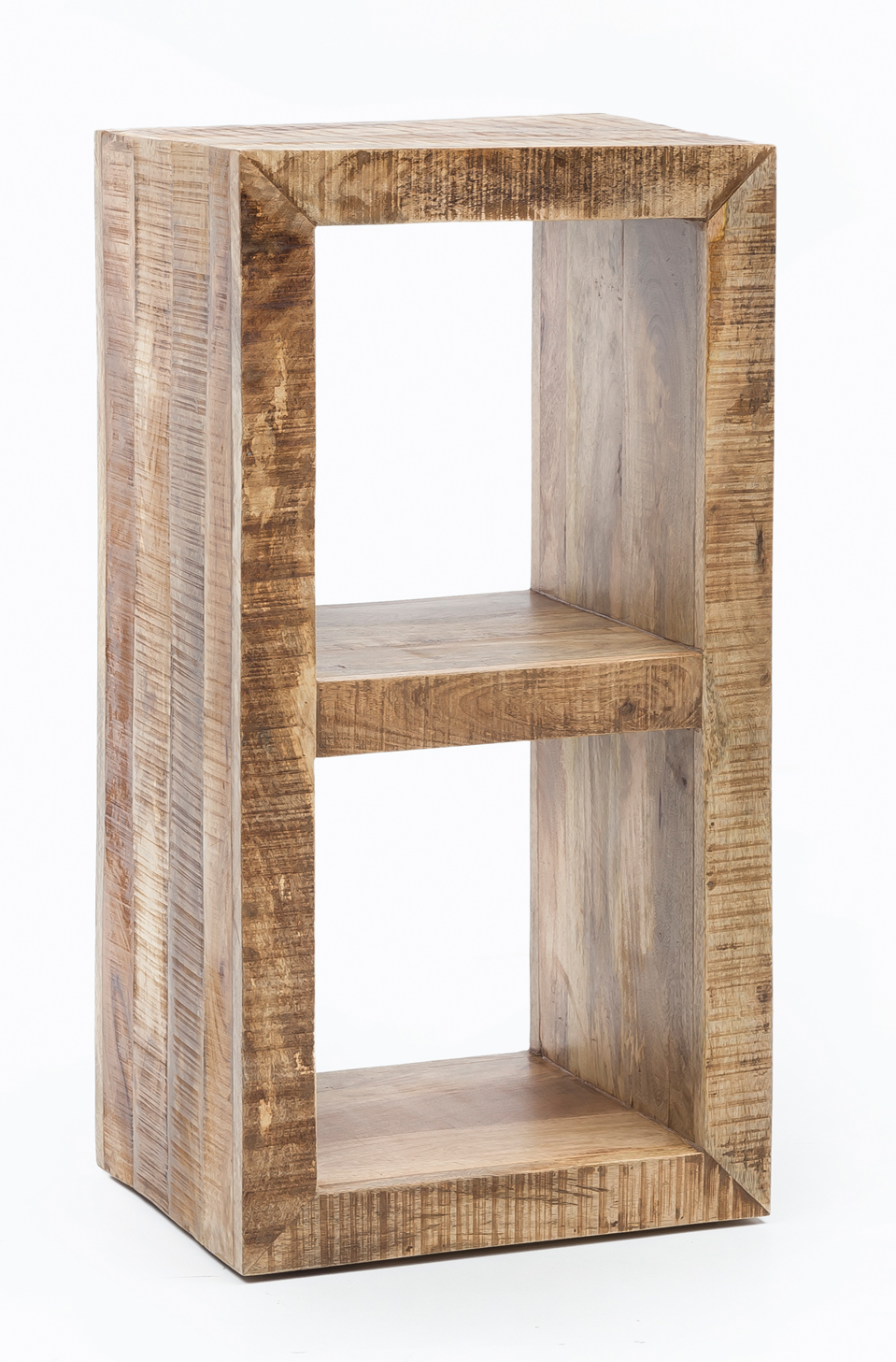 FineBuy Standregal 45 x 90 x 35 cm Bücherregal Mangoholz Beistelltisch Massiv – Ansicht 7