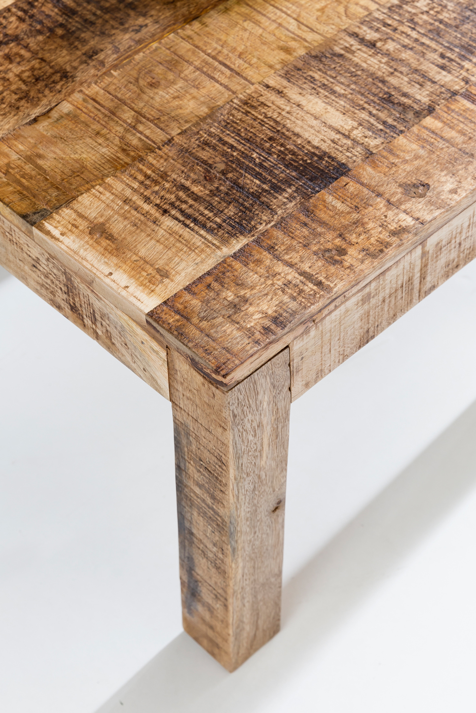 Couchtisch Mango Massivholz 110cm rechteckiger Wohnzimmertisch Landhausstil – Ansicht 6