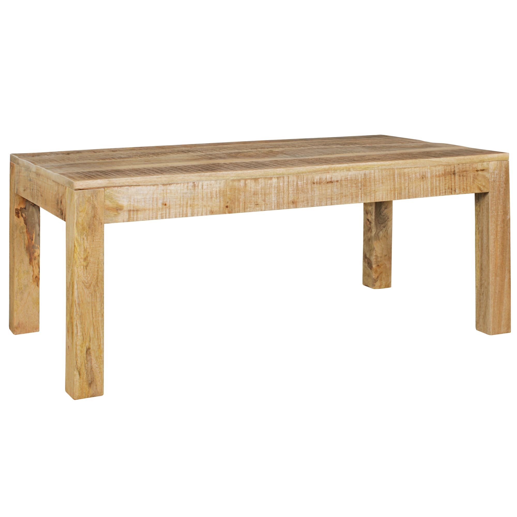 Couchtisch Mango Massivholz 110cm rechteckiger Wohnzimmertisch Landhausstil – Ansicht 8