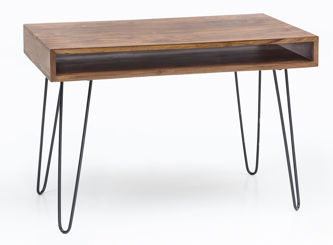FineBuy Schreibtisch 110x60 cm Bürotisch Laptoptisch Massiv Holztisch Sheesham – Ansicht 8