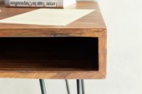 FineBuy Schreibtisch 110x60 cm Bürotisch Laptoptisch Massiv Holztisch Sheesham – Ansicht 7