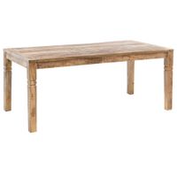 Esstisch 120cm Massivholz Natur Esszimmertisch Rustikaler Holztisch Küchentisch – Ansicht 9