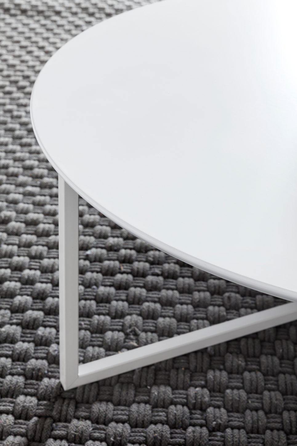 Couchtisch 80cm Rund Weiß Matt Design Wohnzimmertisch Sofa Beistell Tisch – Ansicht 6