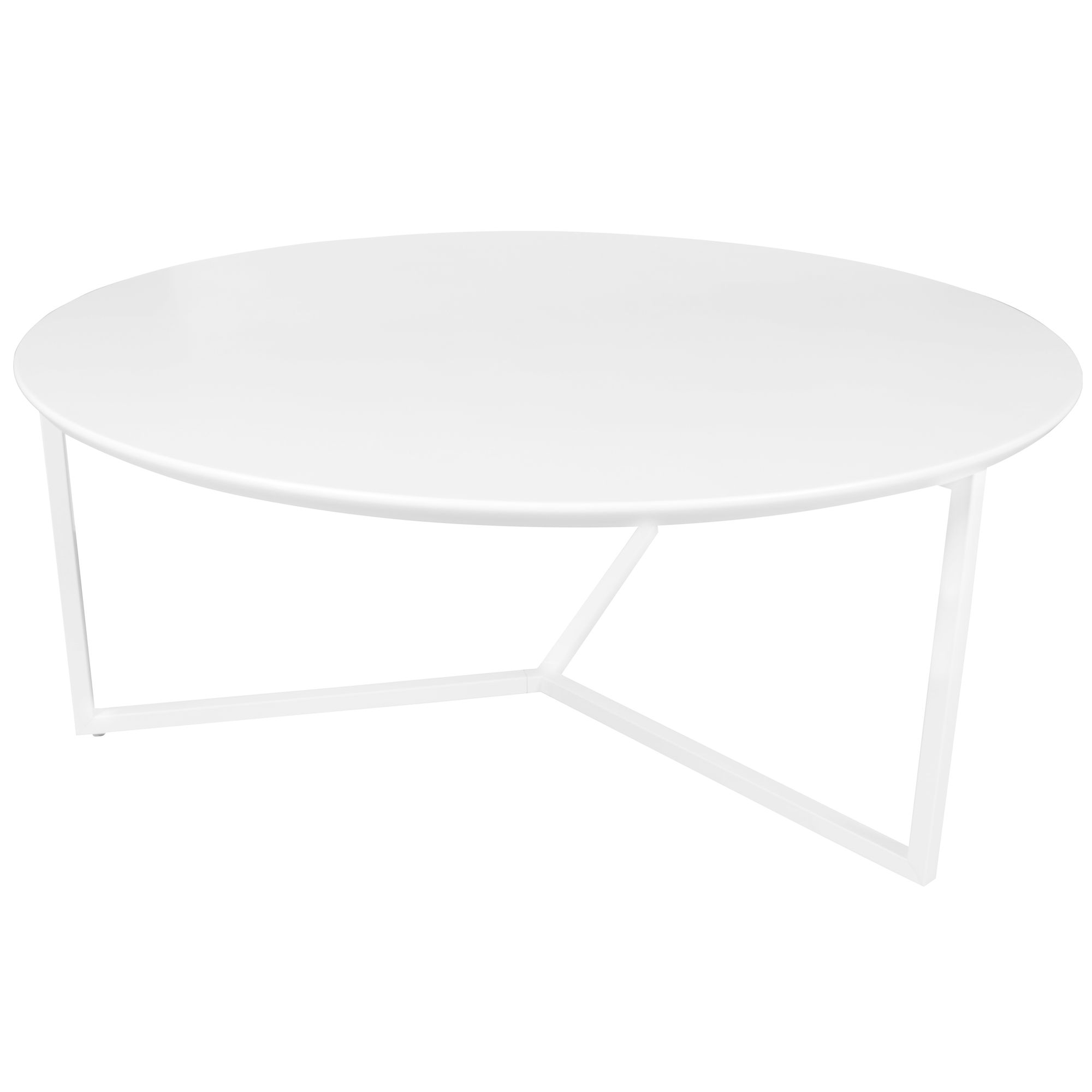 Couchtisch 80cm Rund Weiß Matt Design Wohnzimmertisch Sofa Beistell Tisch – Ansicht 8