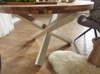 Esstisch rund Ø120cm Massivholz Design Esszimmertisch für 4 Personen Küchentisch – Ansicht 5