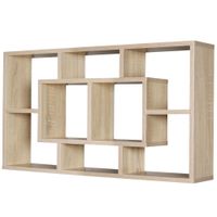 Wandregal PAOLA MDF-Holz Hängeregal Wandboard offen Holzregal Schweberegal eckig – Ansicht 4