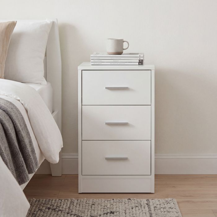 Nachtschrank Kommode Nachttisch Schublade Ablage Schlafzimmer Boxspring 68 cm