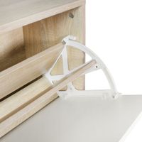 Garderobe Flurgarderobe Paneel Wandgarderobe Spiegel Komplett Set Kompakt Flur – Ansicht 4