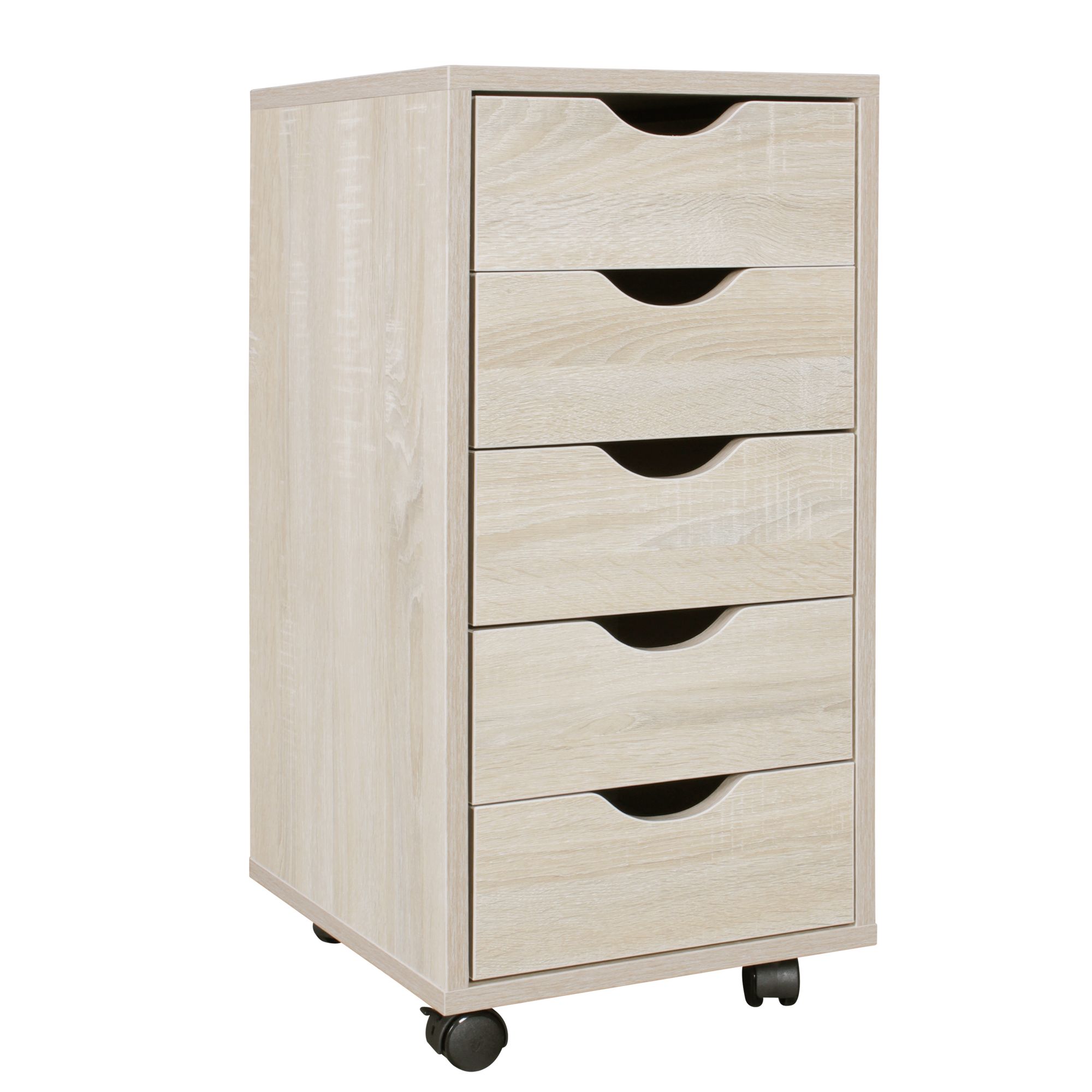 Rollcontainer 5 Schubladen Kinder Standcontainer Bürocontainer Schreibtisch – Ansicht 6