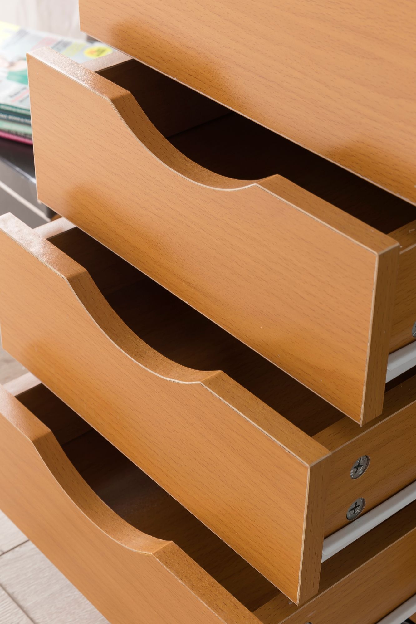 Rollcontainer 5 Schubladen Kinder Standcontainer Bürocontainer Schreibtisch – Ansicht 6