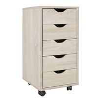 Rollcontainer 5 Schubladen Kinder Standcontainer Bürocontainer Schreibtisch – Ansicht 6