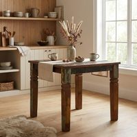 Esstisch quadratisch 80cm Massivholz Shabby Tisch Esszimmertisch Küchentisch – Ansicht 1