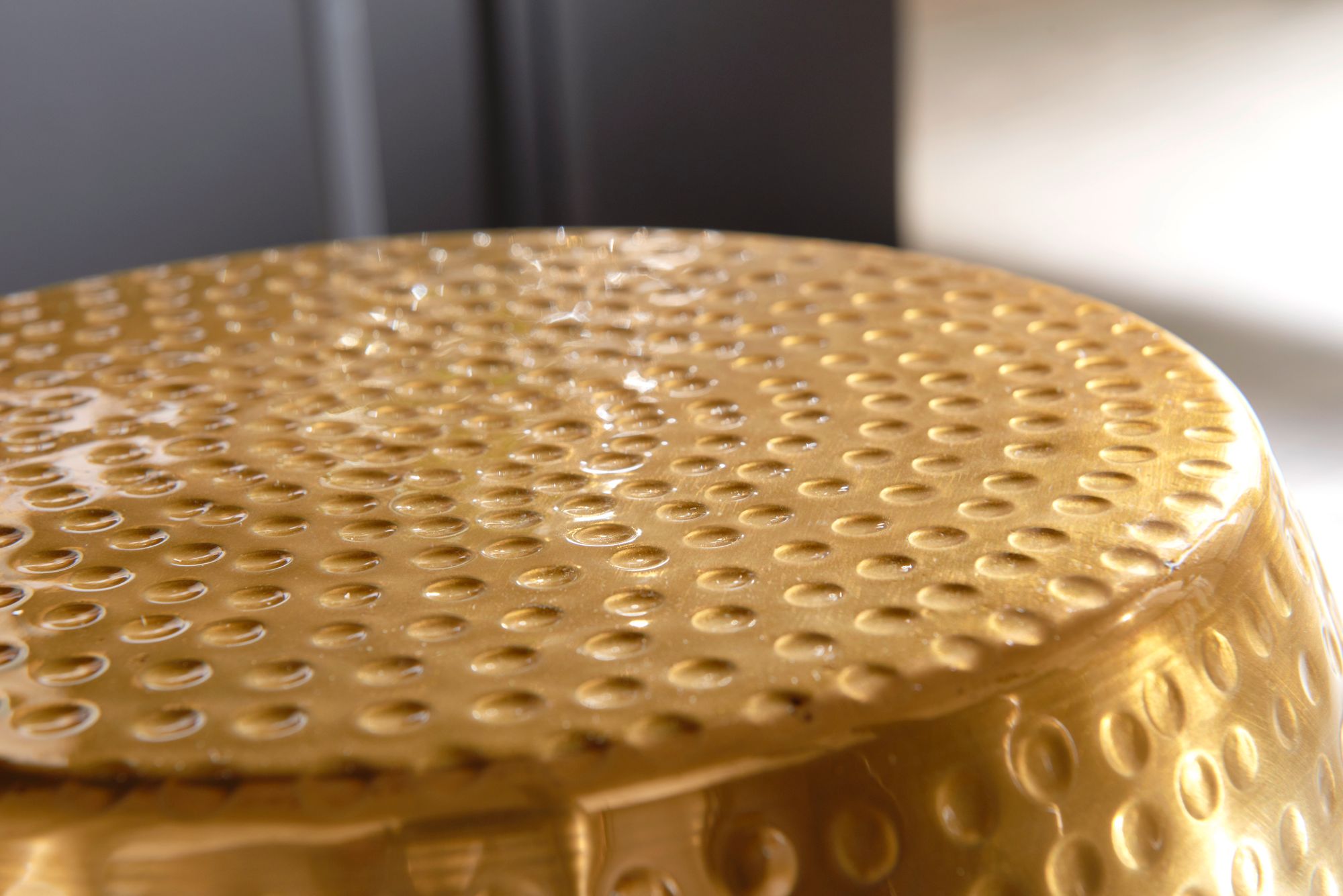 WOHNLING Beistelltisch Dekotisch Metall Ablagetisch Anstelltisch Gold Modern – Ansicht 4