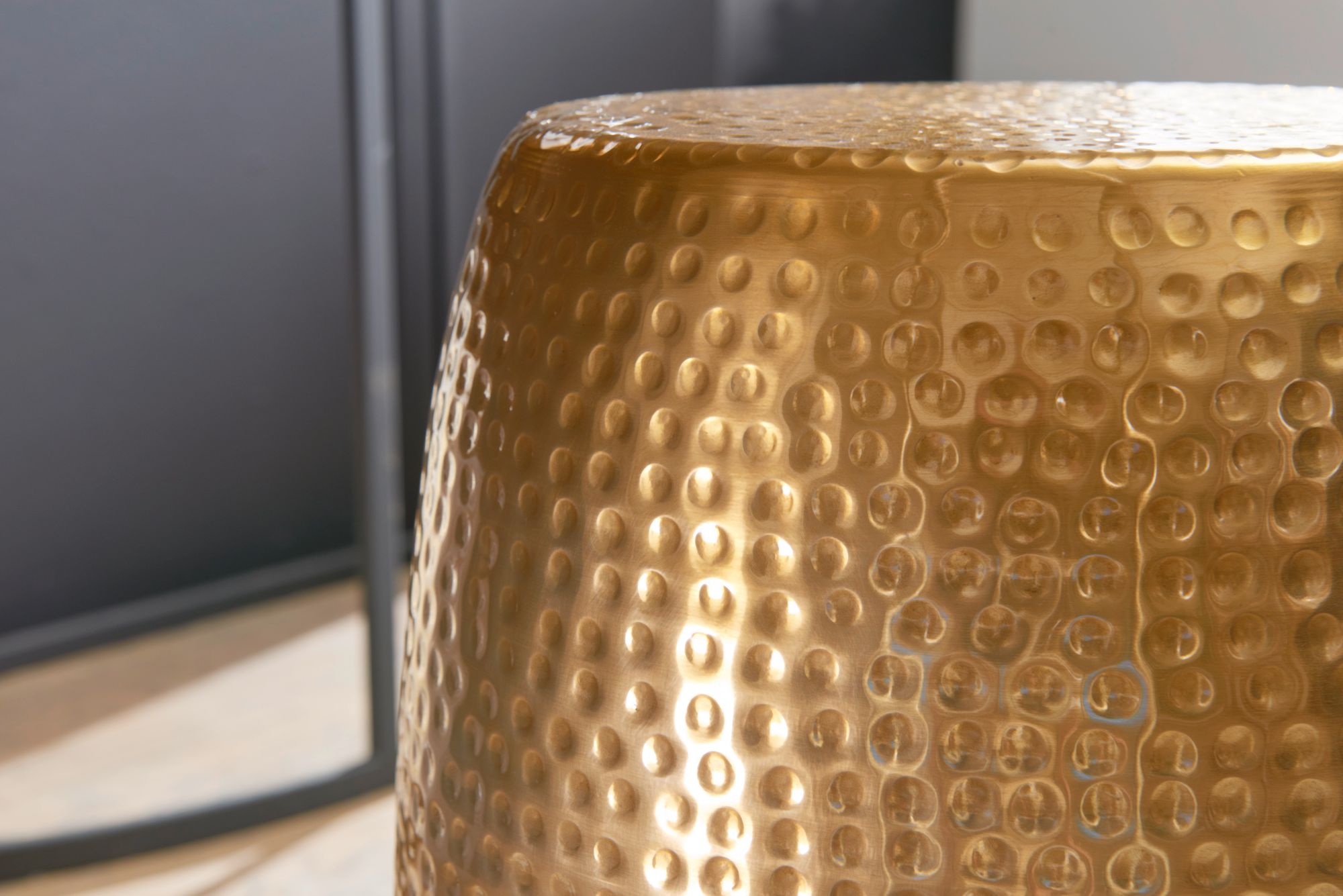 WOHNLING Beistelltisch Dekotisch Metall Ablagetisch Anstelltisch Gold Modern – Ansicht 5