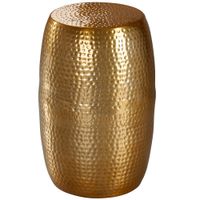 WOHNLING Beistelltisch Dekotisch Metall Ablagetisch Anstelltisch Gold Modern – Ansicht 1