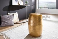 WOHNLING Beistelltisch Dekotisch Metall Ablagetisch Anstelltisch Gold Modern – Ansicht 2