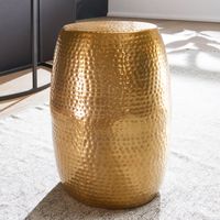 WOHNLING Beistelltisch Dekotisch Metall Ablagetisch Anstelltisch Gold Modern – Ansicht 1