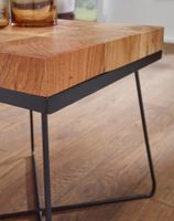 Beistelltisch Akazie 45x45cm Massivholz Telefontisch Couchtisch Tisch Wohnzimmer – Ansicht 5
