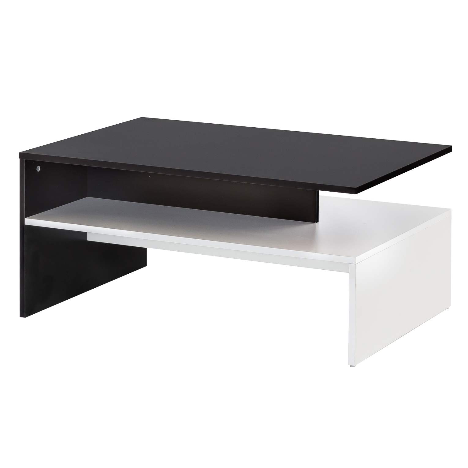 FineBuy Wohnzimmertisch Couchtisch Sofatisch Loungetisch mit Ablage 90 x 60 cm – Ansicht 7