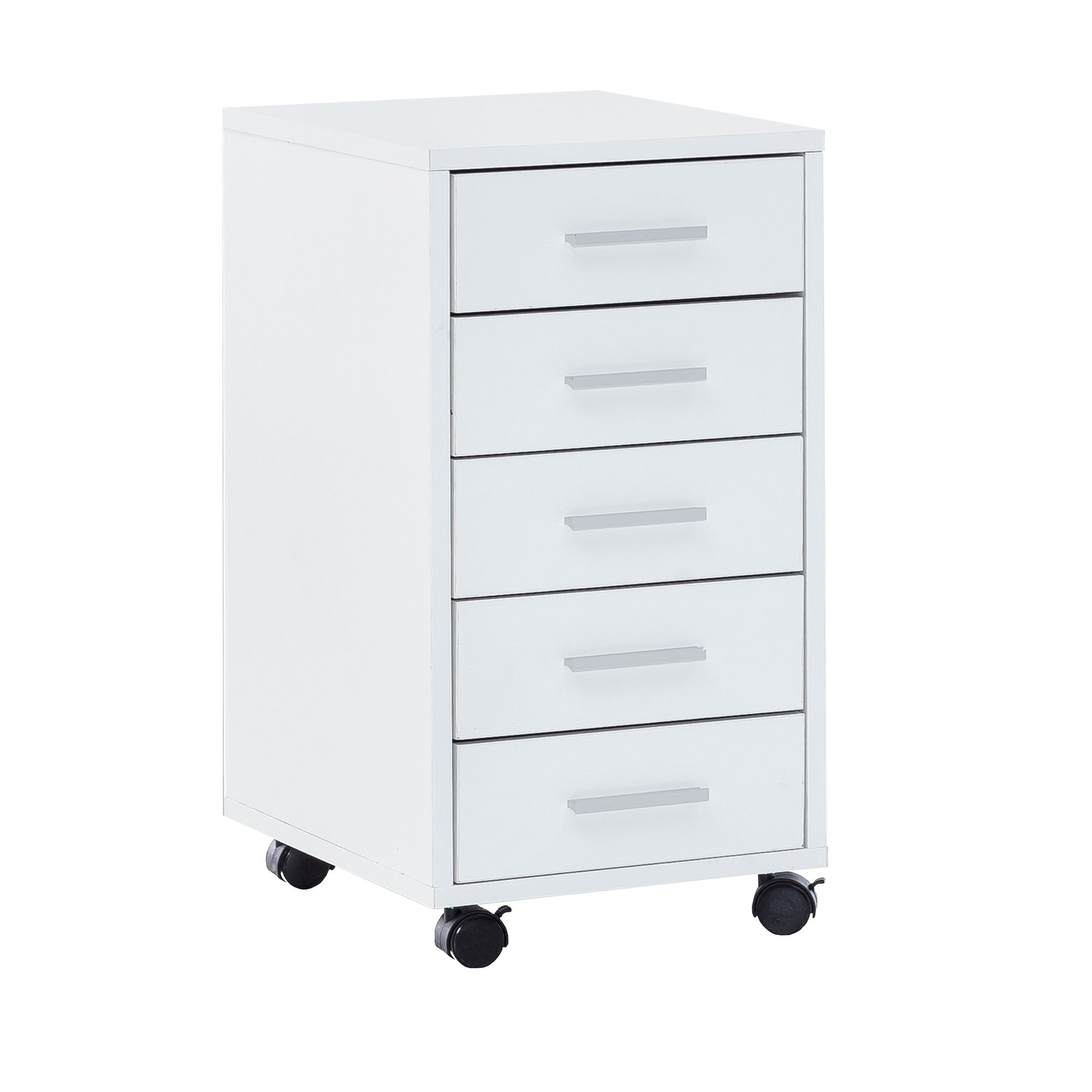 Rollcontainer Holz Rollen Standcontainer 33x63x38cm Schreibtischcontainer – Ansicht 6