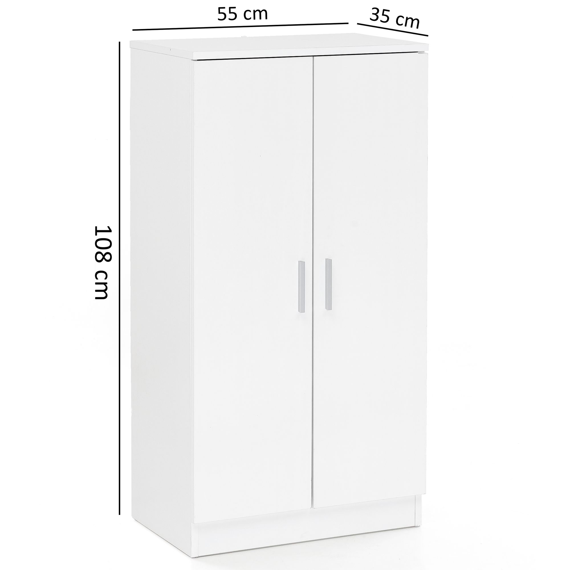 FineBuy Schuhschrank 7 Fächer Schuhkommode Flurmöbel Flurschrank Kommode Flur – Ansicht 2