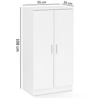 FineBuy Schuhschrank 7 Fächer Schuhkommode Flurmöbel Flurschrank Kommode Flur – Ansicht 2