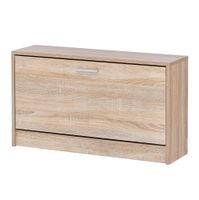 Schuhbank Schuhkipper Holz Flurbank Schuhschrank Sitzbank Flur 80 cm Bank – Ansicht 6