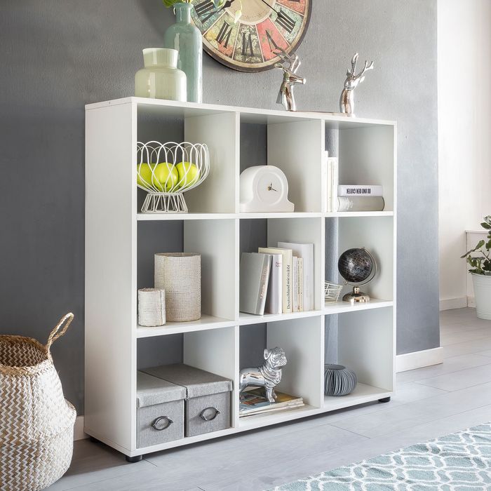 Bücherregal Holz Standregal Regal Aufbewahrungsregal Holzregal Raumteiler