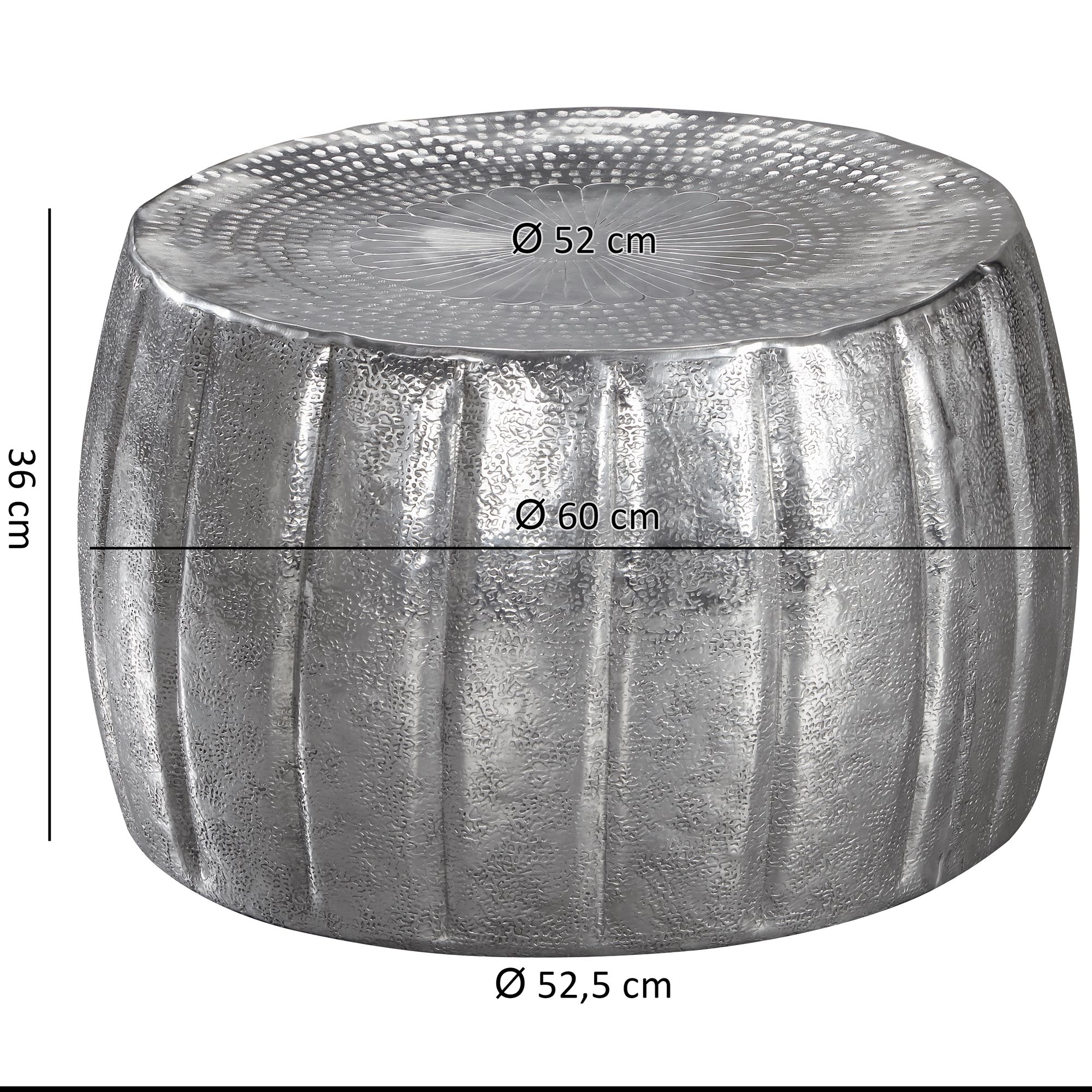 FineBuy Design Couchtisch rund 60 cm aus Metall - Handgefertigter Aluminium Wohnzimmertisch Hammerschlag - Orientalischer flacher Alu Sofatisch | Farbe: Gold FineBuy Design Couchtisch rund 60 cm aus Metall - Handgefertigter Aluminium Wohnzimmertisch Hammerschlag - Orientalischer flacher Alu Sofatisch | Farbe: Gold