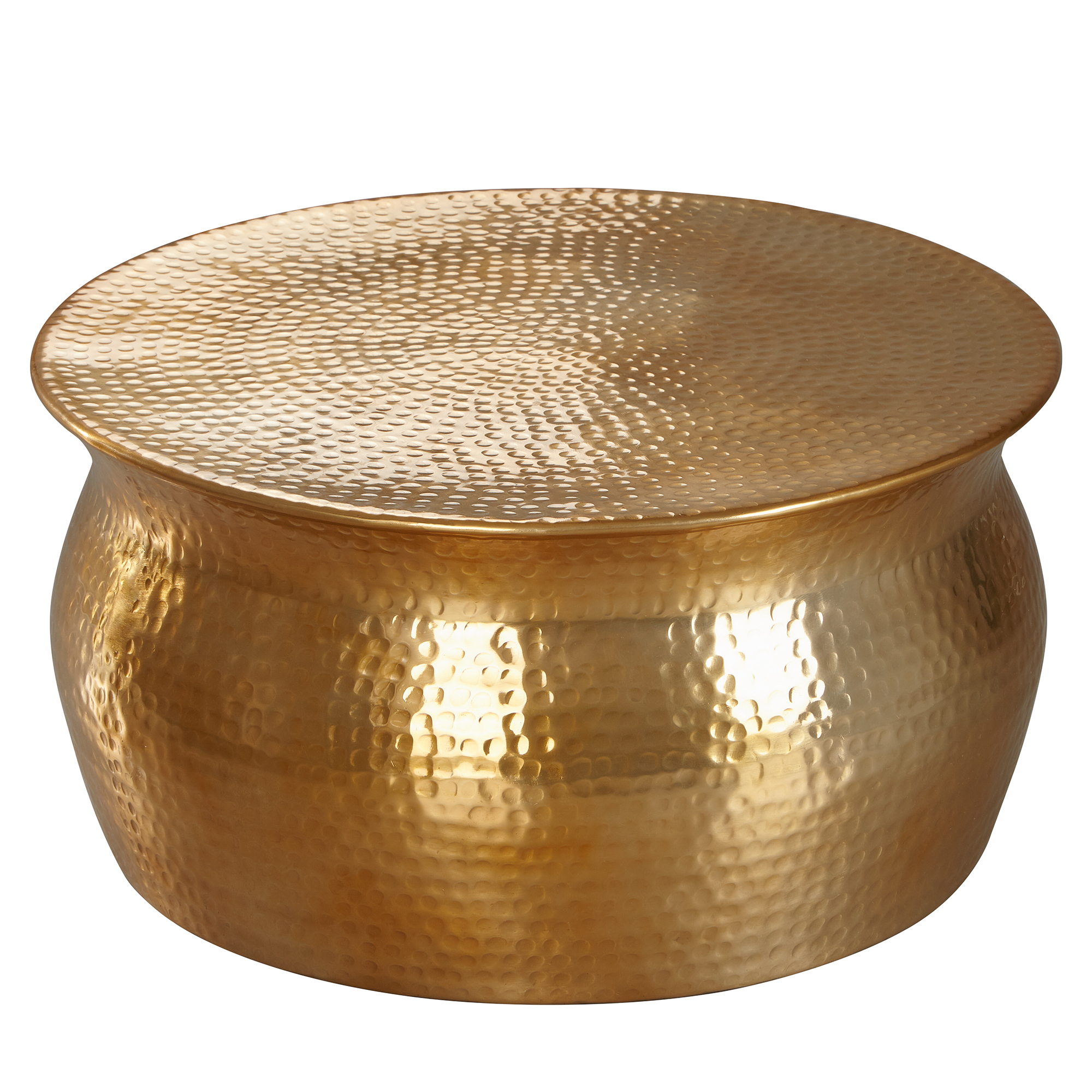 FineBuy Couchtisch rund 60 cm Metall - Design Aluminium Wohnzimmertisch handgefertigt - Orientalischer Alu Beistelltisch Wohnzimmer Tisch Hammerschlag | Farbe: Gold FineBuy Couchtisch rund 60 cm Metall - Design Aluminium Wohnzimmertisch handgefertigt - Orientalischer Alu Beistelltisch Wohnzimmer Tisch Hammerschlag | Farbe: Gold