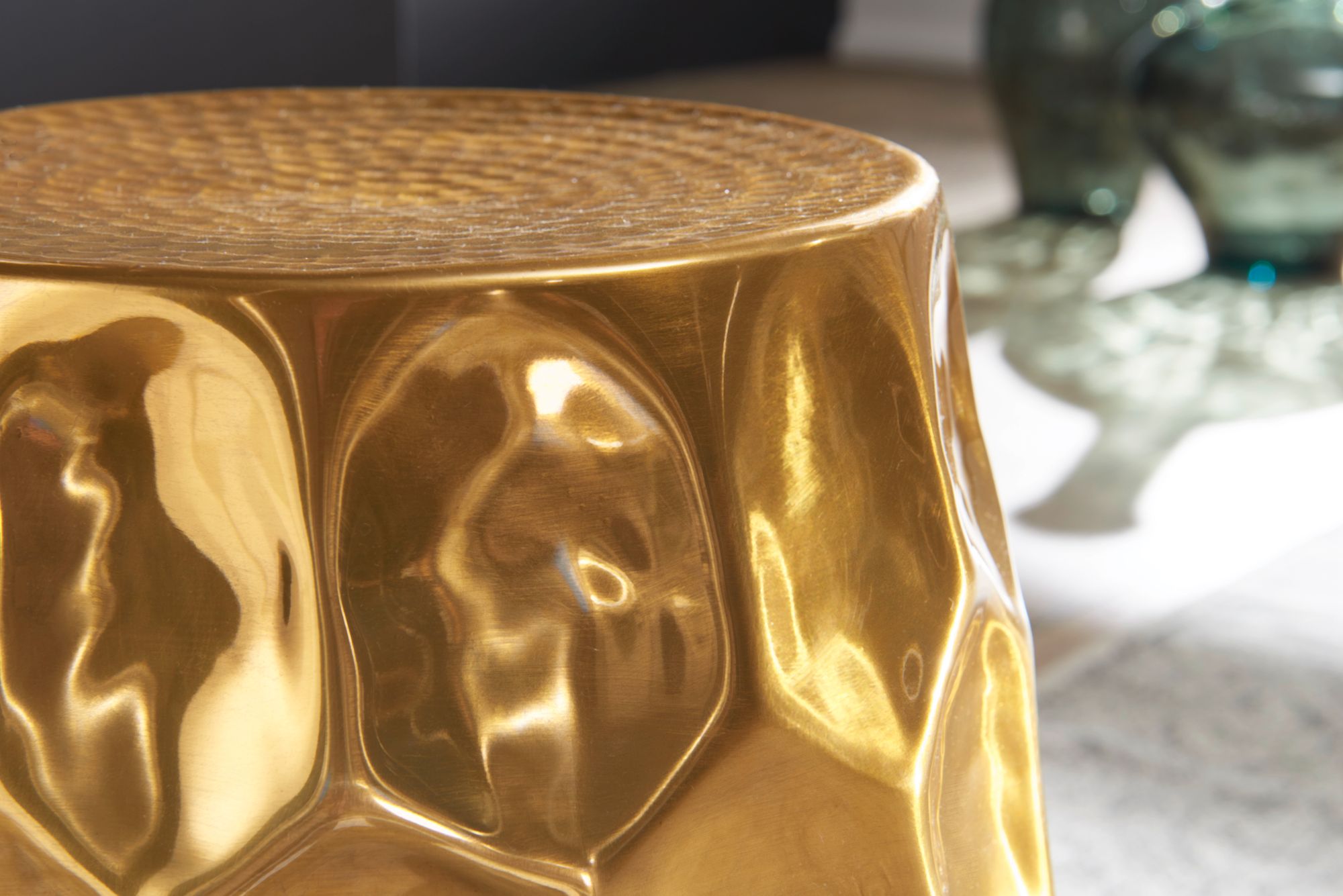 FineBuy Beistelltisch Dekotisch Metall Ablagetisch Anstelltisch Metalltisch Rund – Ansicht 5