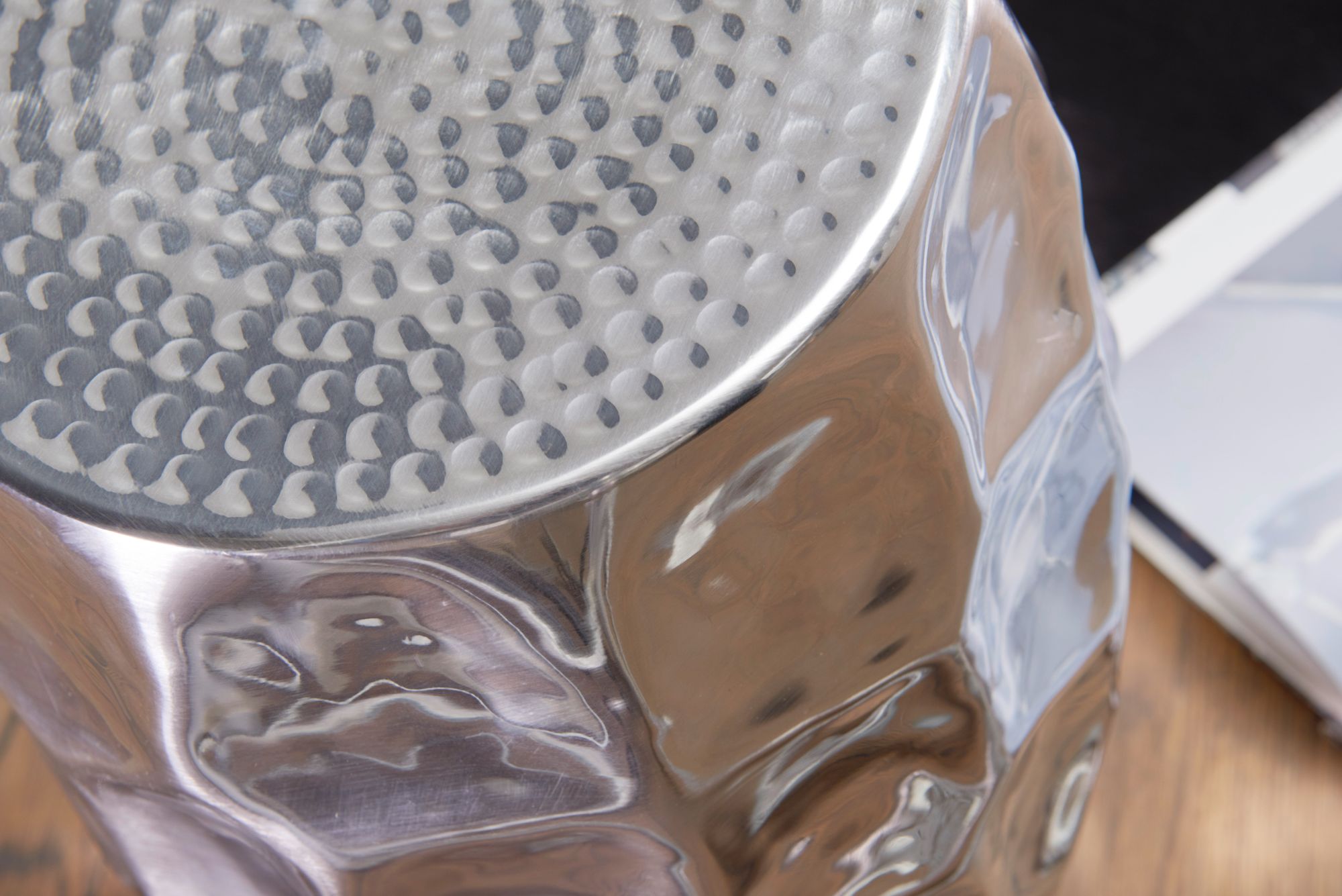 FineBuy Beistelltisch Dekotisch Metall Ablagetisch Anstelltisch Metalltisch Rund – Ansicht 4