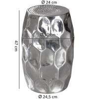 FineBuy Beistelltisch Dekotisch Metall Ablagetisch Anstelltisch Metalltisch Rund – Ansicht 3