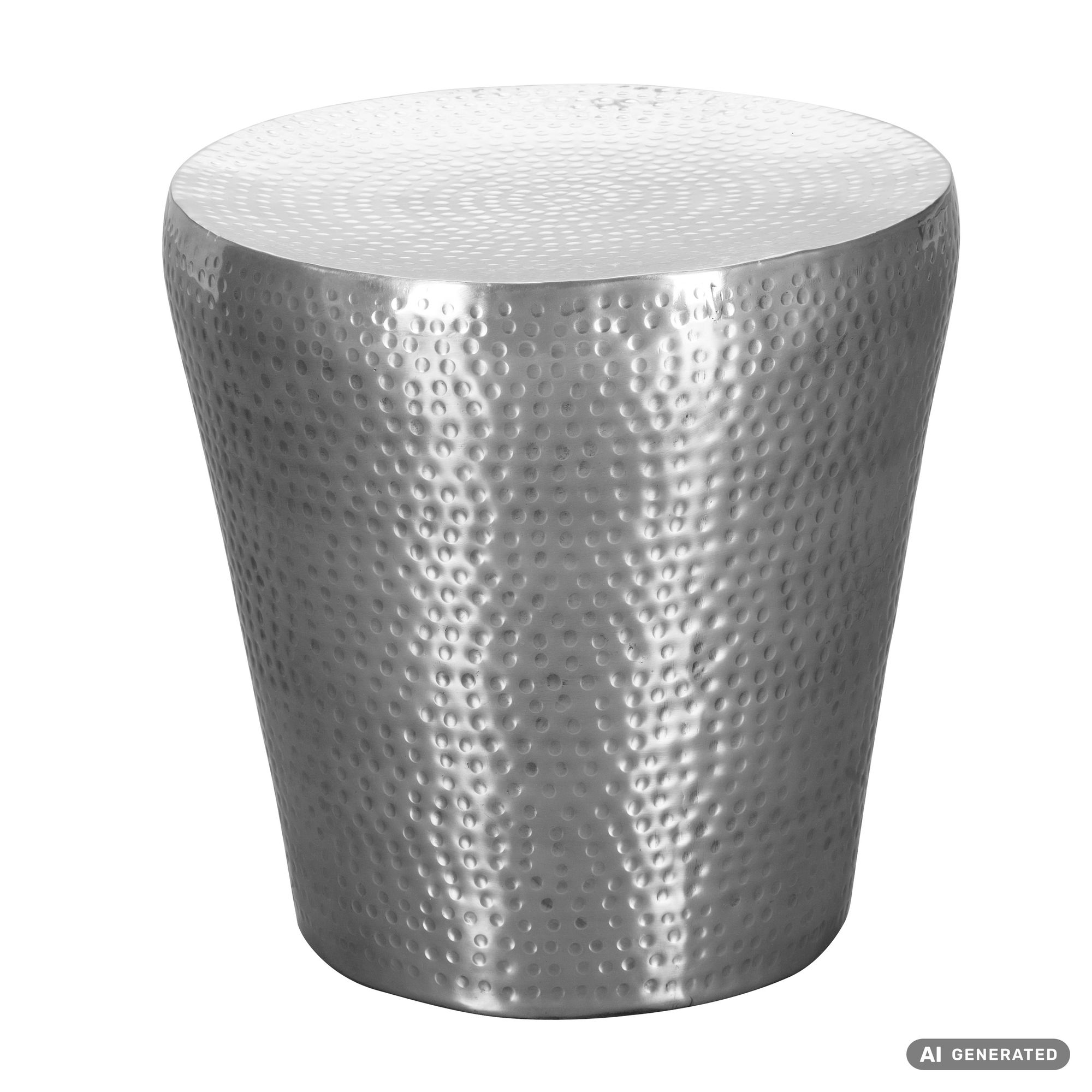 FineBuy Beistelltisch Dekotisch Metall Ablagetisch Anstelltisch Hammerschlag – Ansicht 6