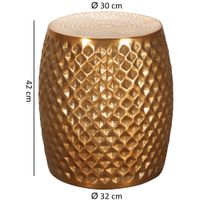 FineBuy Beistelltisch Wohnzimmertisch Alu Tisch Ablagetisch Couchtisch – Ansicht 2
