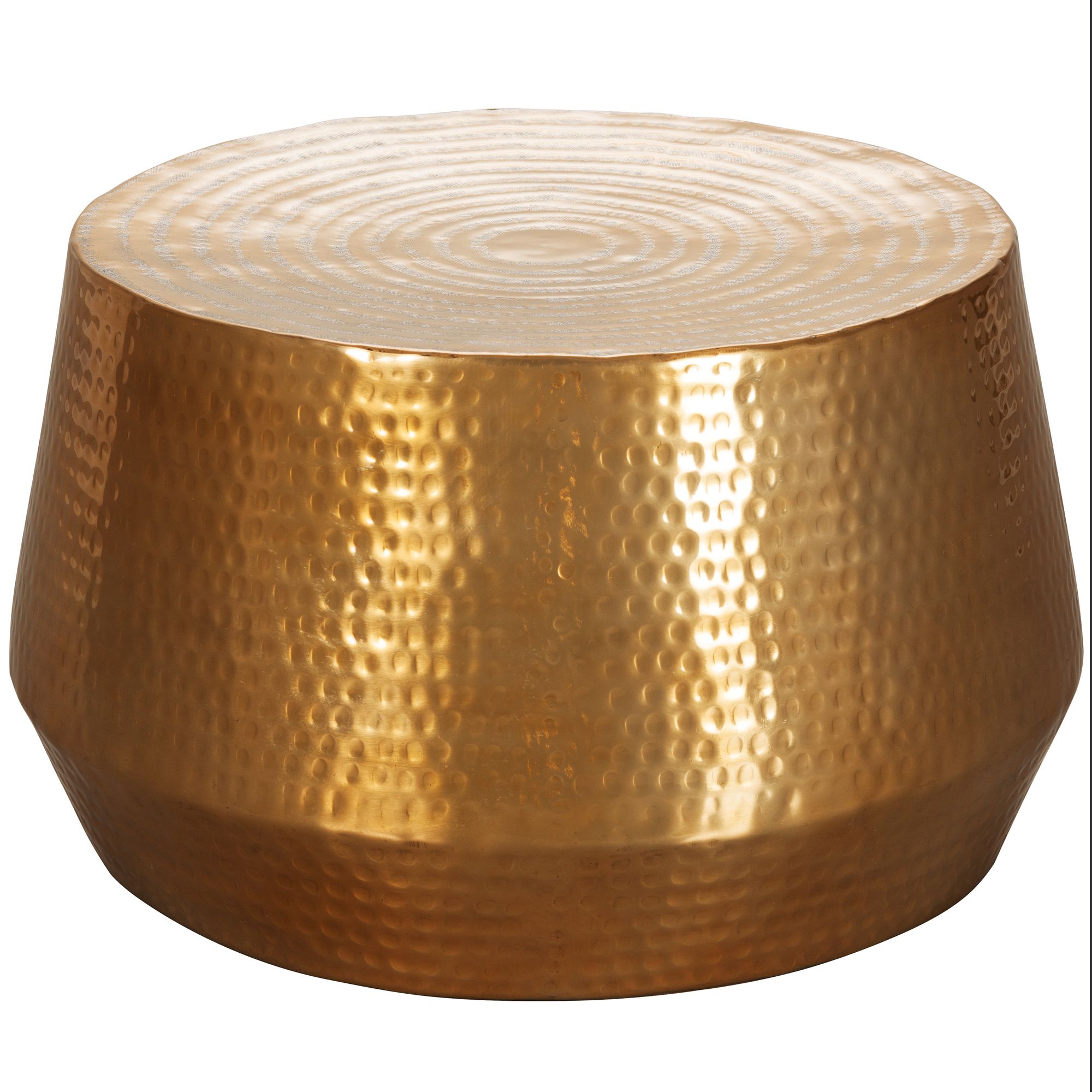 FineBuy Design Couchtisch rund 60 cm aus Metall - Handgefertigter Aluminium Wohnzimmertisch Hammerschlag - Orientalischer Alu Beistelltisch | Farbe: Gold FineBuy Design Couchtisch rund 60 cm aus Metall - Handgefertigter Aluminium Wohnzimmertisch Hammerschlag - Orientalischer Alu Beistelltisch | Farbe: Gold
