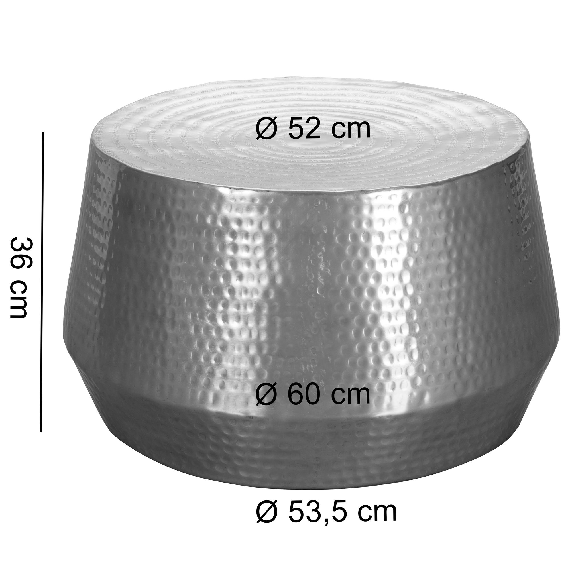 FineBuy Design Couchtisch rund 60 cm aus Metall - Handgefertigter Aluminium Wohnzimmertisch Hammerschlag - Orientalischer Alu Beistelltisch | Farbe: Gold FineBuy Design Couchtisch rund 60 cm aus Metall - Handgefertigter Aluminium Wohnzimmertisch Hammerschlag - Orientalischer Alu Beistelltisch | Farbe: Gold