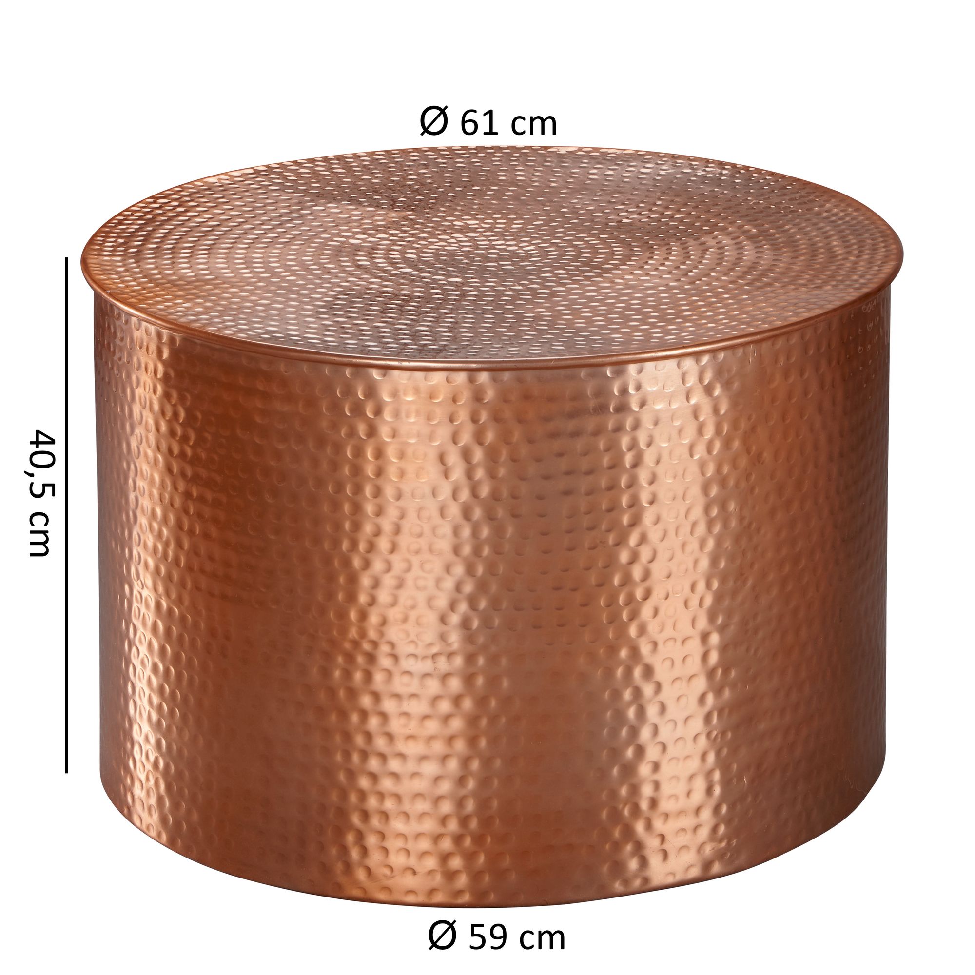 FineBuy Design Couchtisch rund 60 cm aus Metall - Handgefertigter Aluminium Wohnzimmertisch mit Hammerschlag - Orientalischer runder Alu Sofatisch | Farbe: Gold FineBuy Design Couchtisch rund 60 cm aus Metall - Handgefertigter Aluminium Wohnzimmertisch mit Hammerschlag - Orientalischer runder Alu Sofatisch | Farbe: Gold