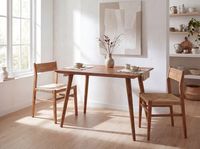 FineBuy Esstisch Holz Massiv Esszimmertisch Sheesham Küchentisch Klein Rustikal – Ansicht 2